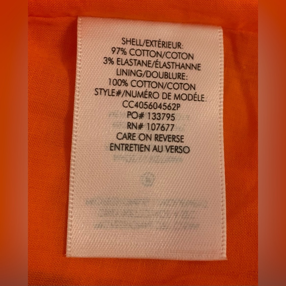 NWOT Alice + Olivia Saige Tie Back Mini Dress Size 12 Monarch Orange Cotton - Picture 7 of 16